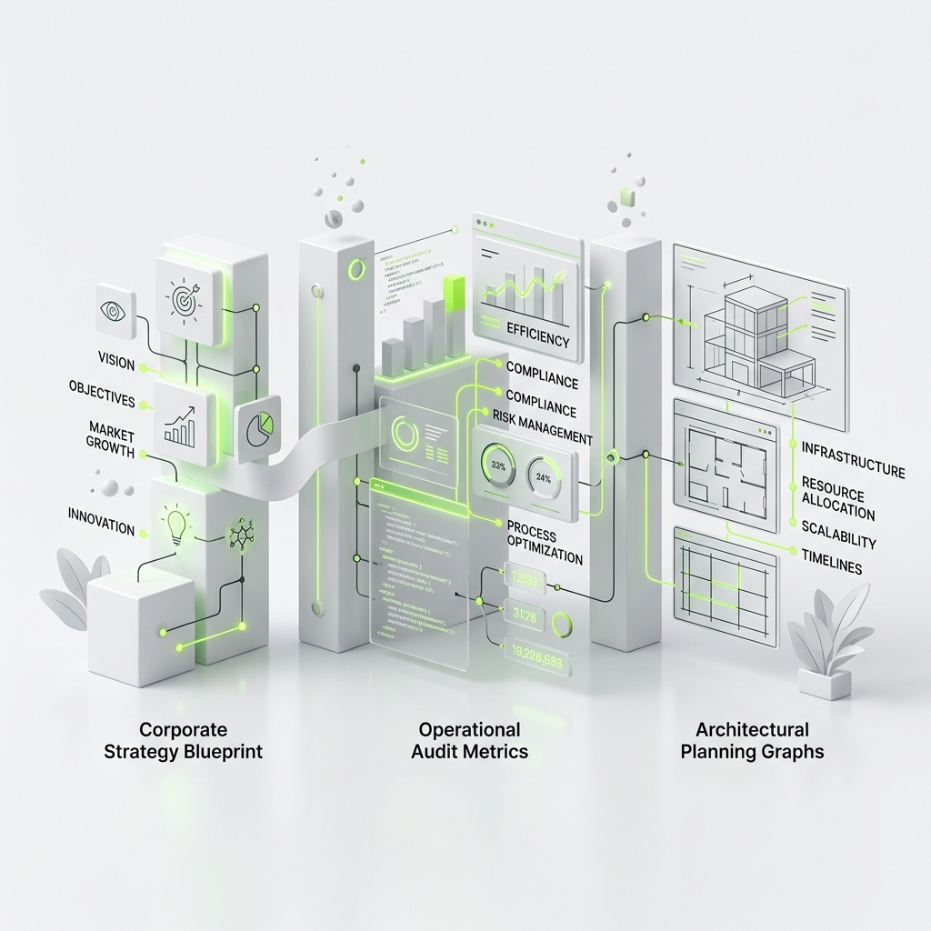AI Strategy & Consulting Illustration